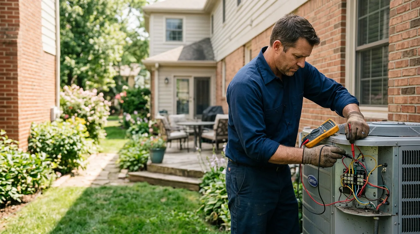 HVAC technician working near Claysville, PA